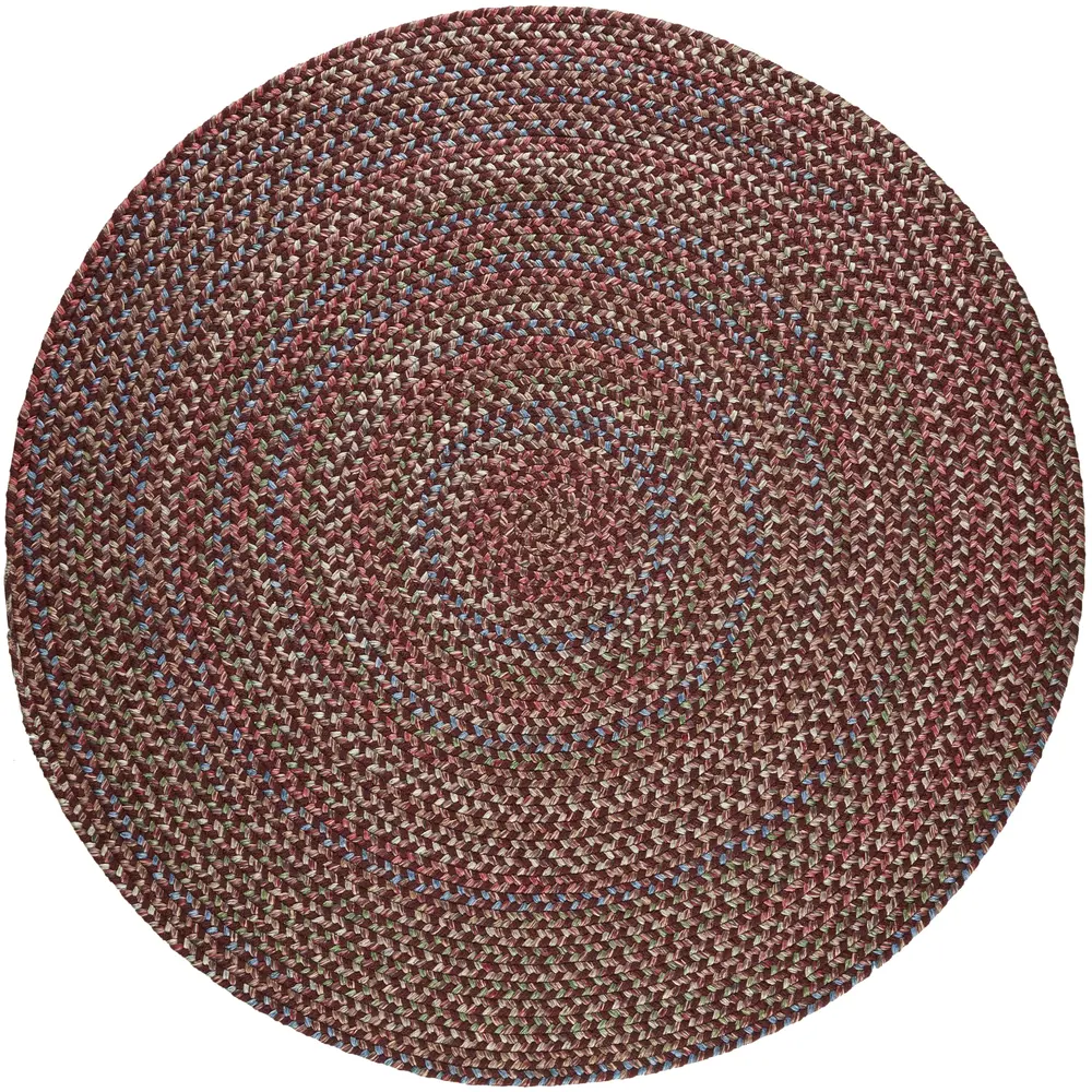 Katie Braided Area Rugs Burgundy