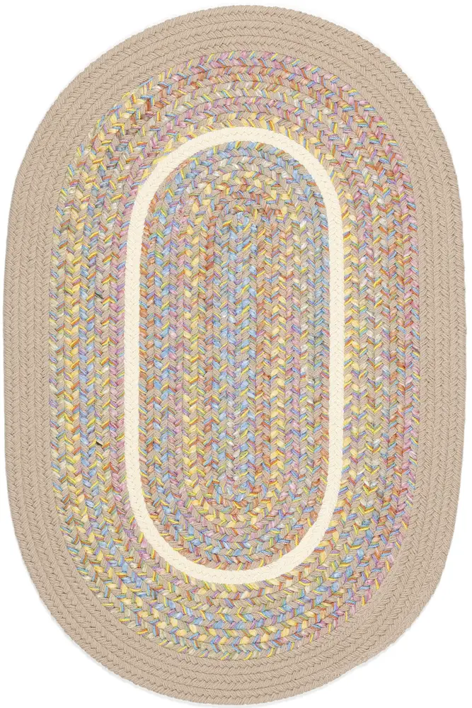 Kids' Isle Braided Area Rugs SandBeige