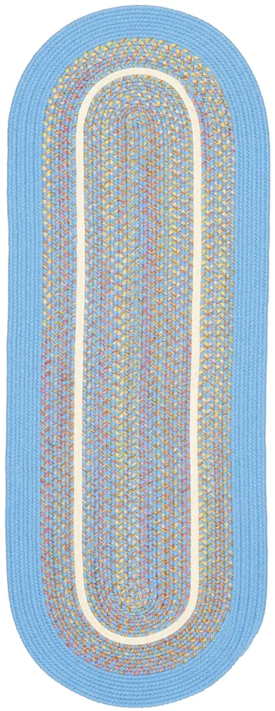 Kids' Isle Braided Area Rugs Aqua Blue