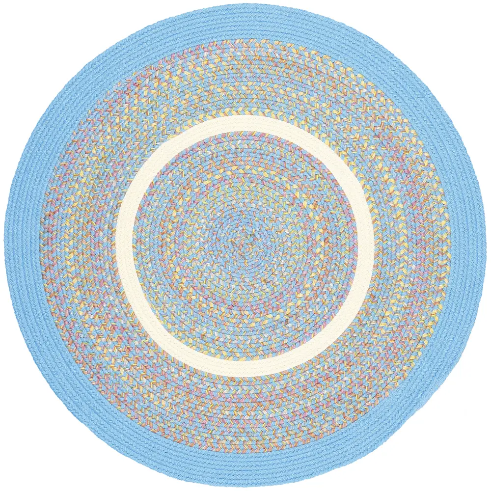 Kids' Isle Braided Area Rugs Aqua Blue