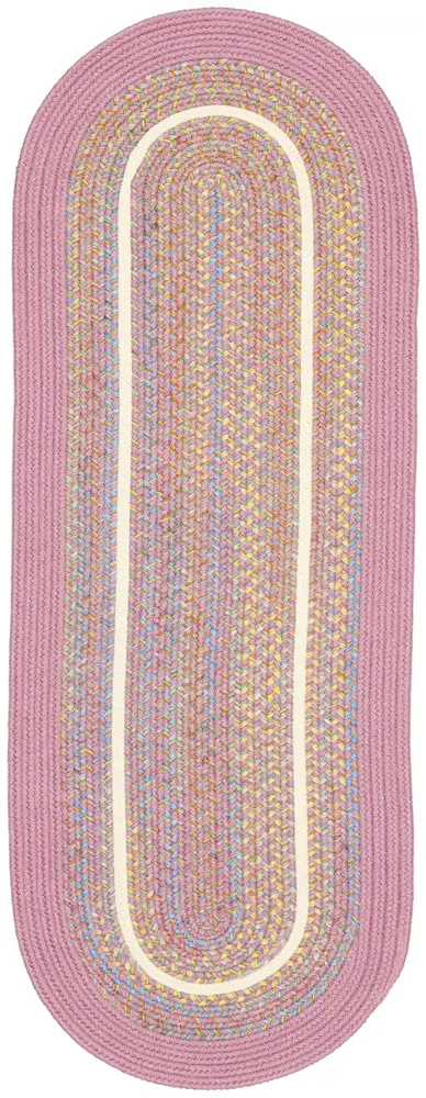 Kids' Isle Braided Area Rugs Pink