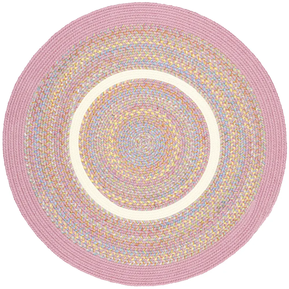 Kids' Isle Braided Area Rugs Pink