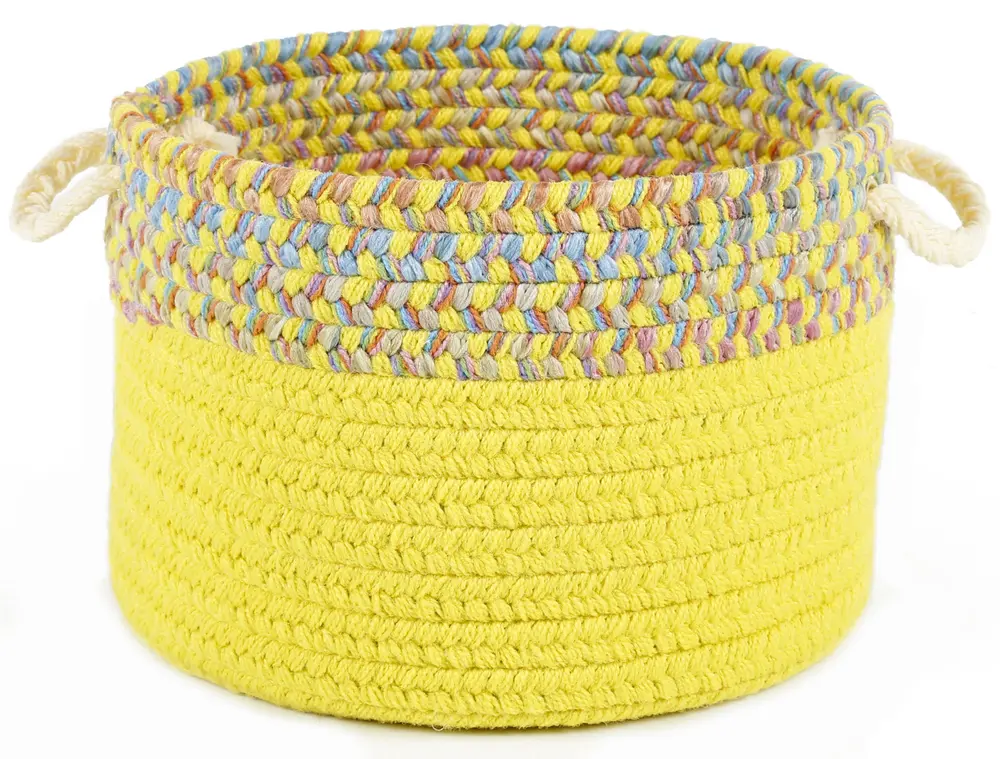 Kids' Isle Braided Area Rugs Yellow