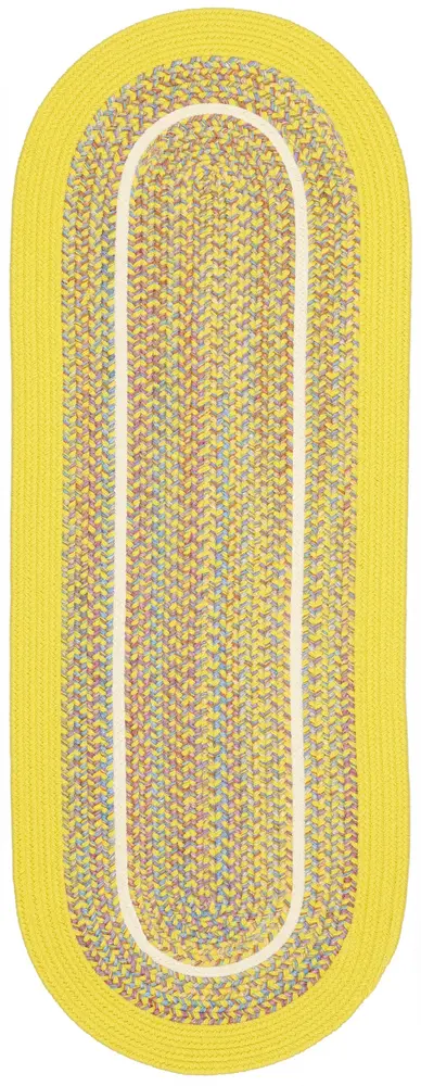 Kids' Isle Braided Area Rugs Yellow