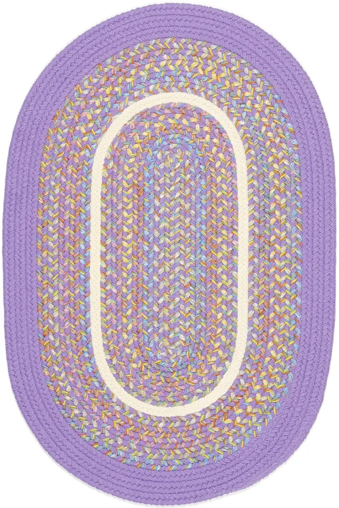 Kids' Isle Braided Area Rugs Violet