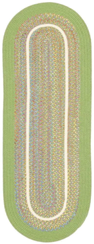 Kids' Isle Braided Area Rugs Lime