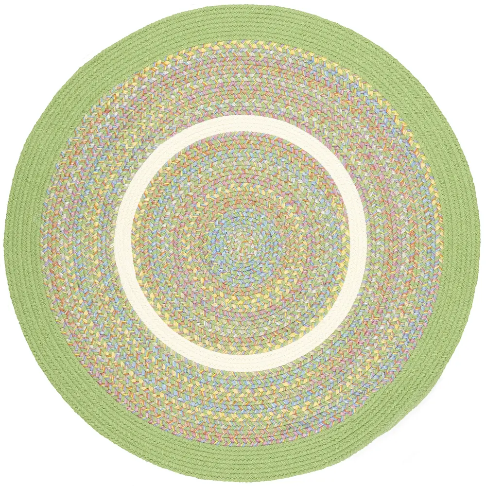 Kids' Isle Braided Area Rugs Lime