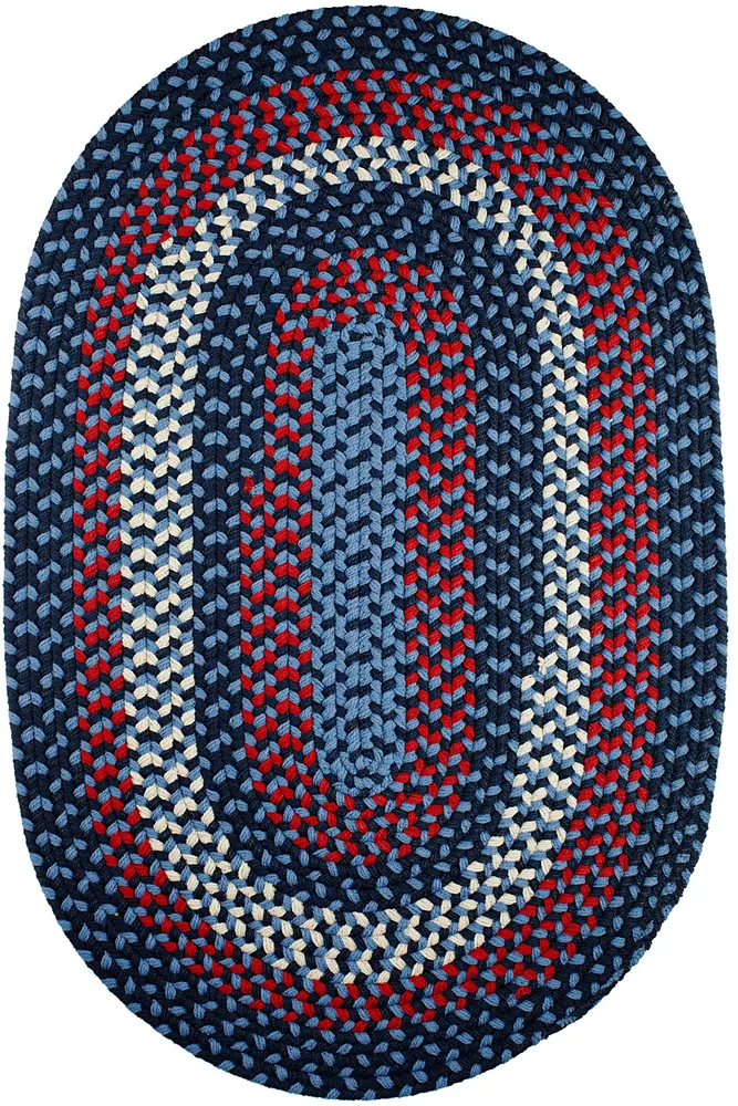 Manhattan Braided Area Rugs Evening Sky