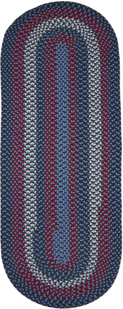 Manhattan Braided Area Rugs Evening Sky