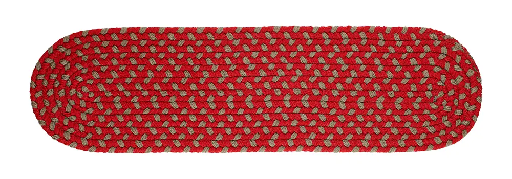 Manhattan Braided Area Rugs Red Brick