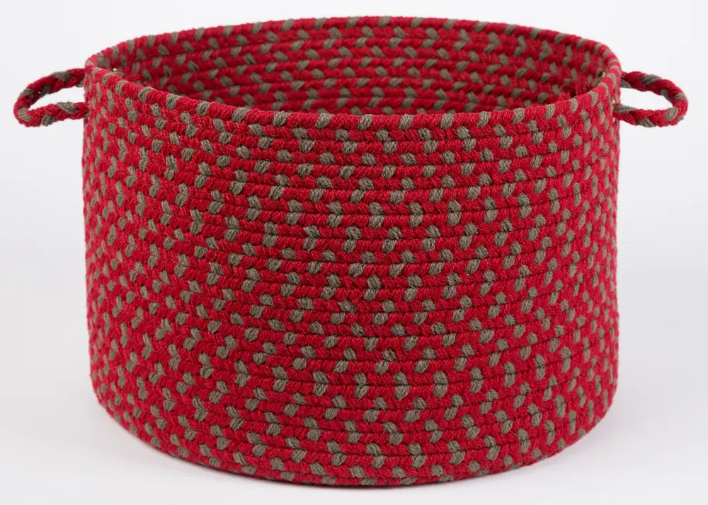 Manhattan Braided Area Rugs Red Brick