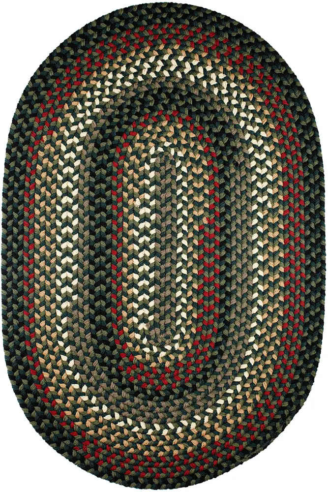 Mayflower Braided Area Rugs Verdant / Spruce