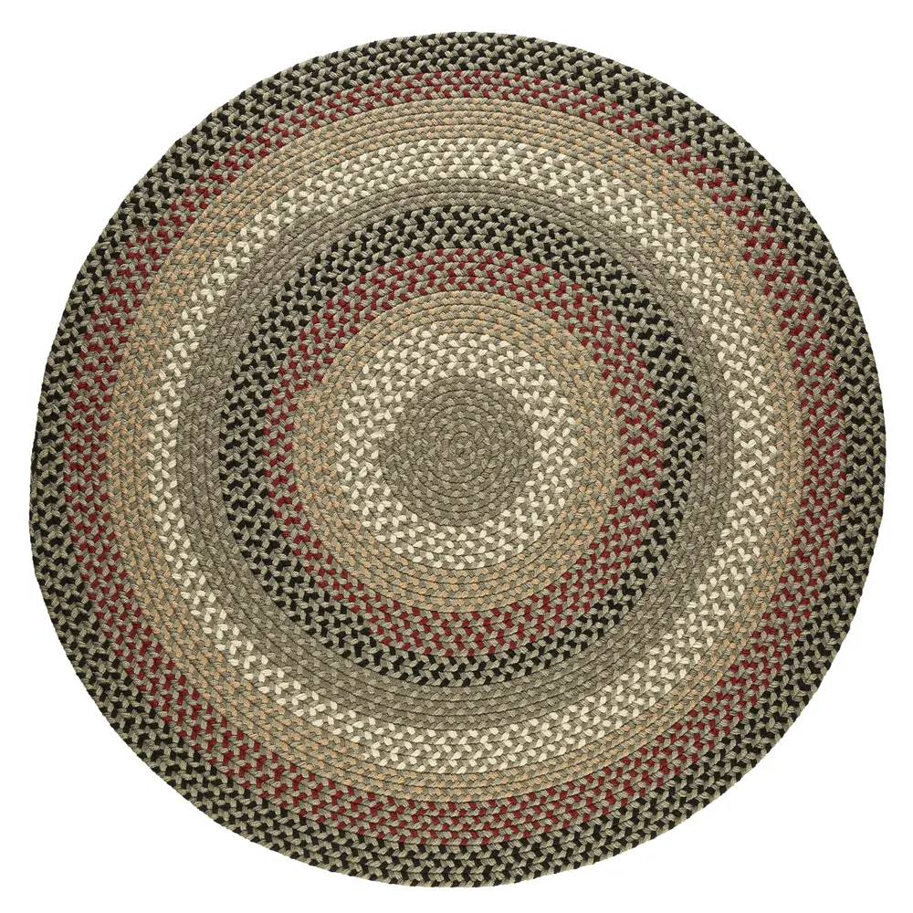 Mayflower Braided Area Rugs Forest Green