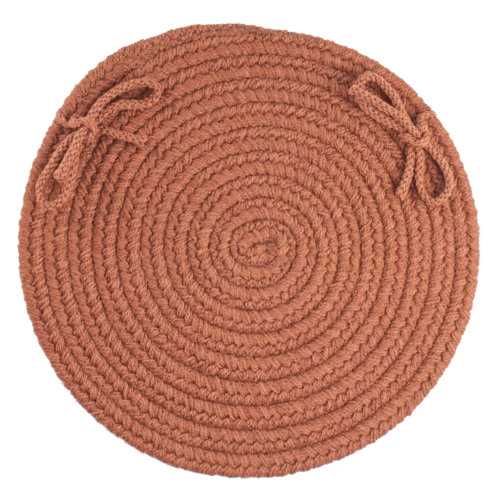 Solid Poly Braided Area Rugs Almond