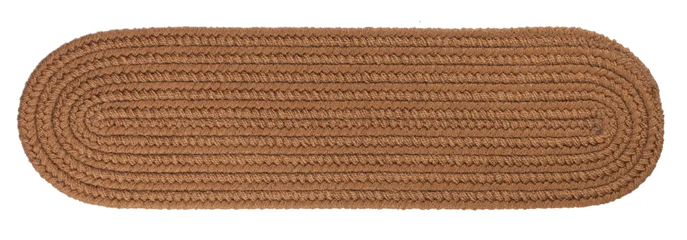 Solid Poly Braided Area Rugs Lt. Brown