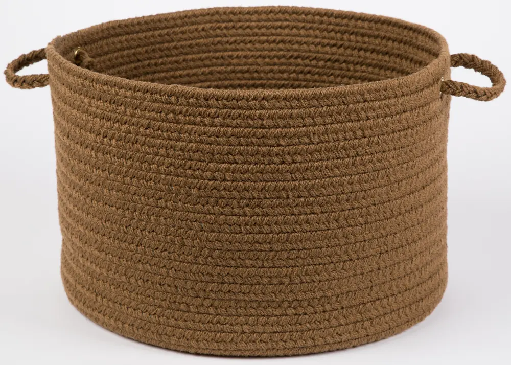 Solid Poly Braided Area Rugs Lt. Brown