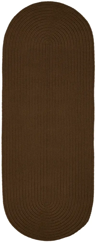 Solid Poly Braided Area Rugs Lt. Brown