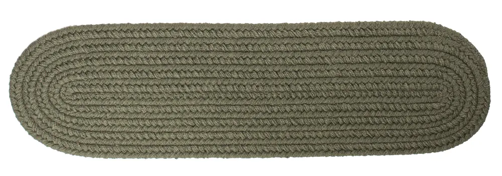 Solid Poly Braided Area Rugs Dark Sage