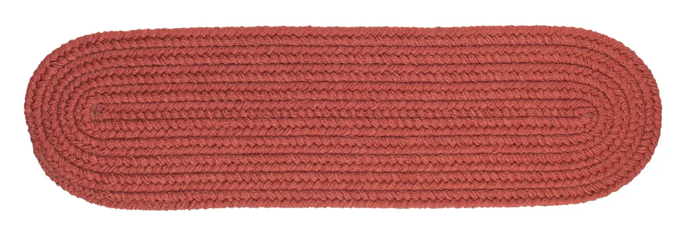 Solid Poly Braided Area Rugs Terra Cotta
