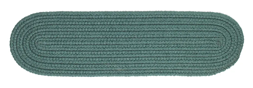 Solid Poly Braided Area Rugs Teal
