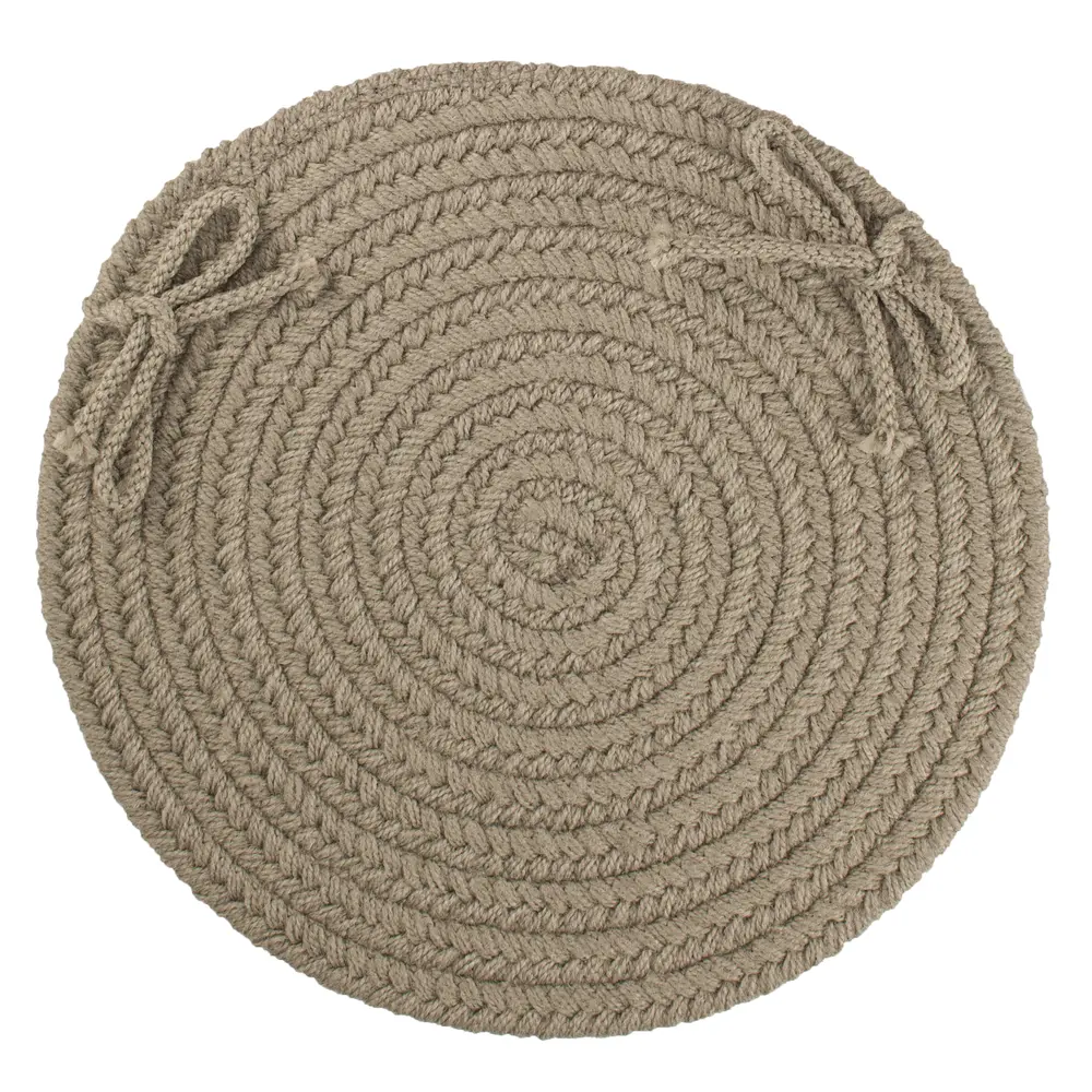 Solid Poly Braided Area Rugs Moss Green