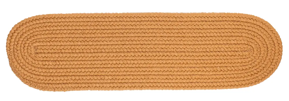 Solid Poly Braided Area Rugs New Gold