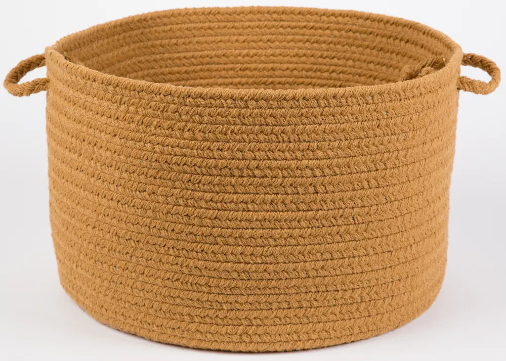 Solid Poly Braided Area Rugs New Gold