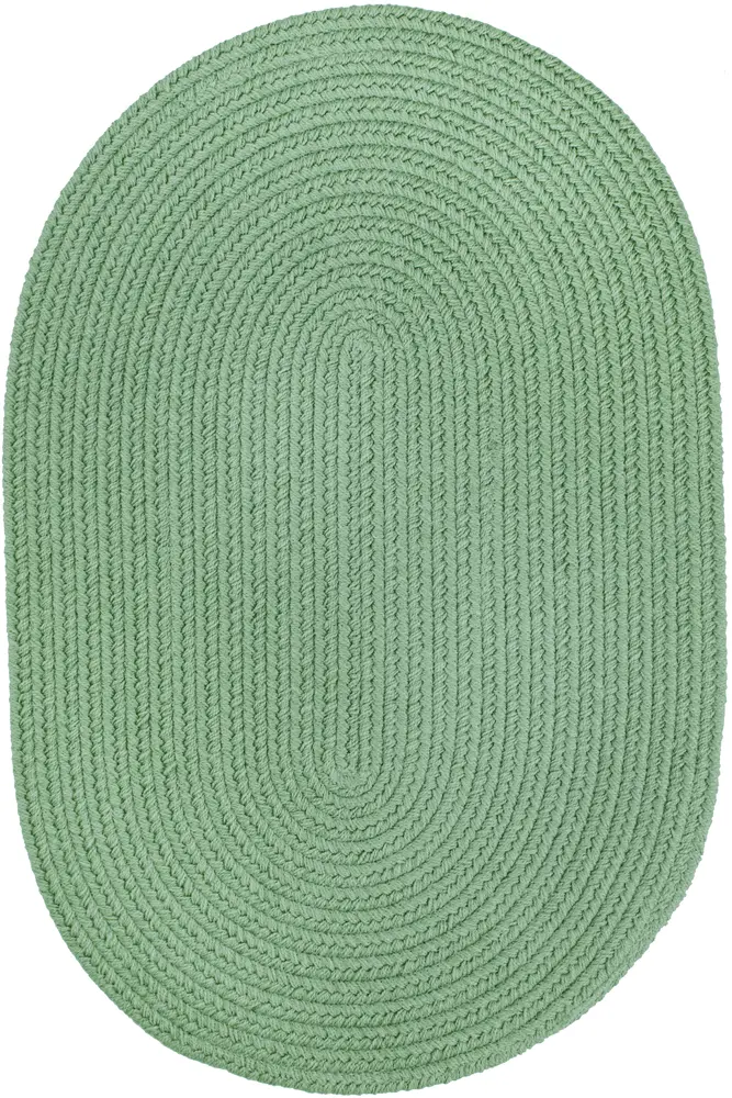 Solid Poly Braided Area Rugs Celadon