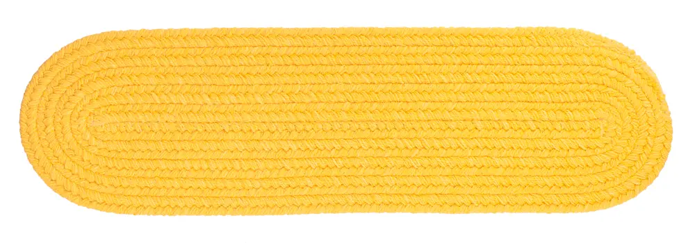 Solid Poly Braided Area Rugs Daffodil