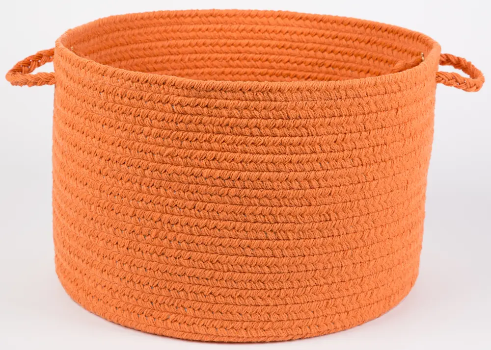 Solid Poly Braided Area Rugs Mango