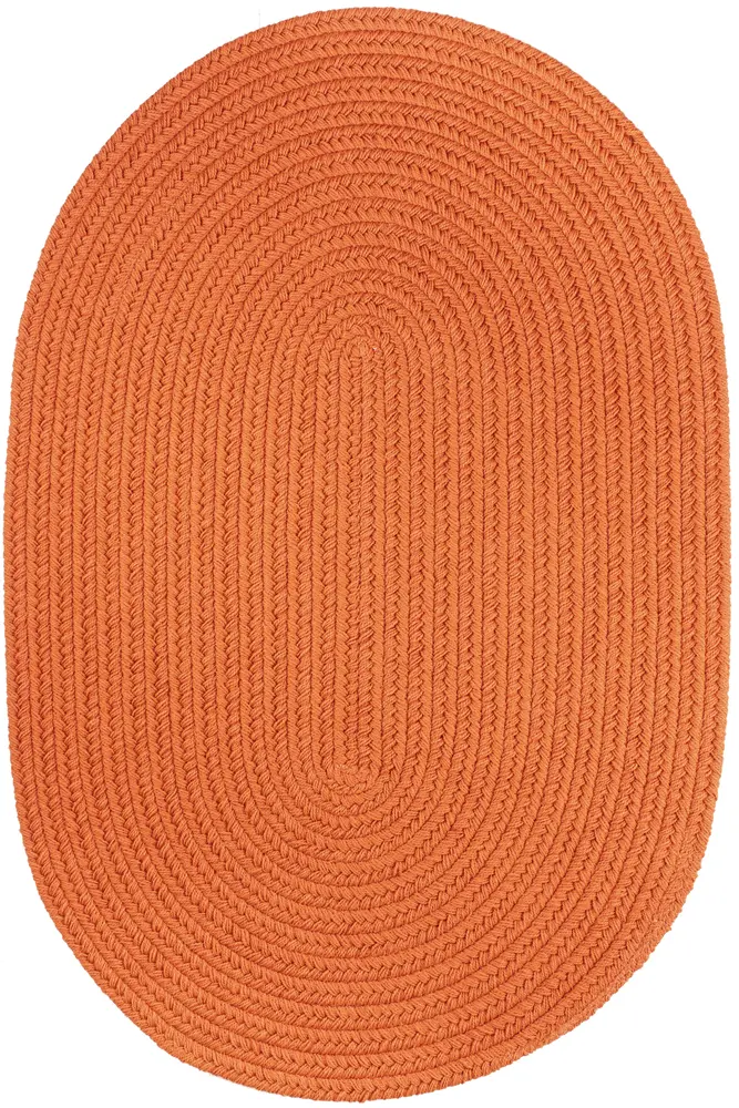 Solid Poly Braided Area Rugs Mango