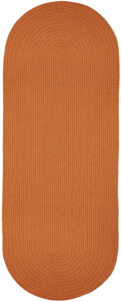 Solid Poly Braided Area Rugs Mango