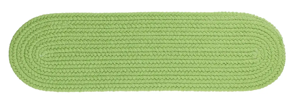 Solid Poly Braided Area Rugs Key Lime