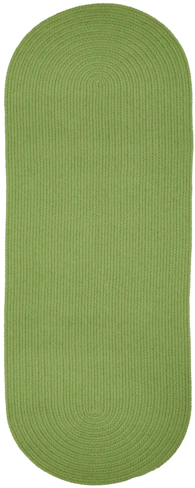 Solid Poly Braided Area Rugs Key Lime