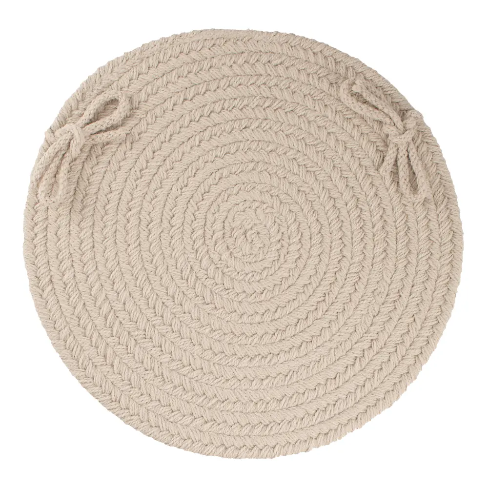 Solid Poly Braided Area Rugs Pumice