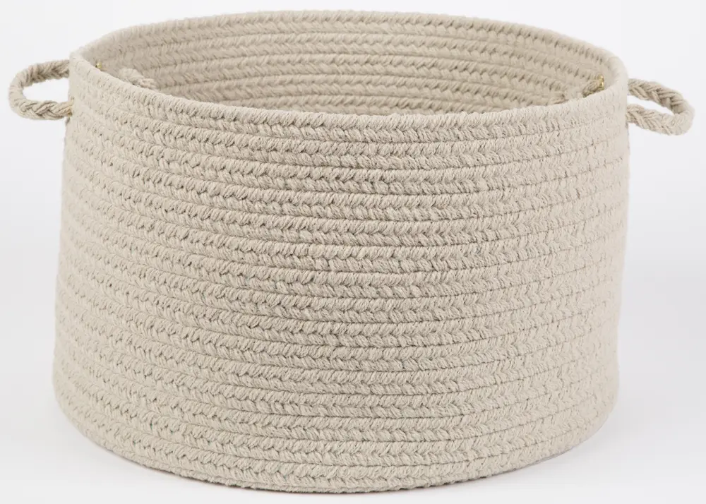 Solid Poly Braided Area Rugs Pumice