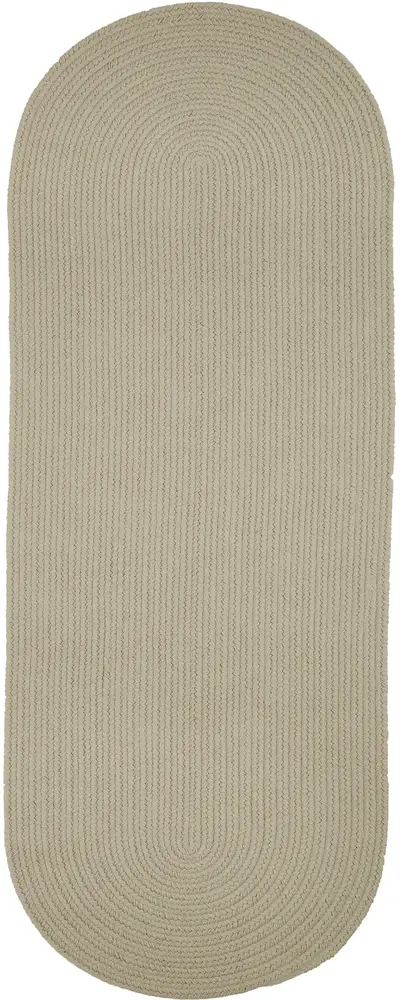 Solid Poly Braided Area Rugs Pumice