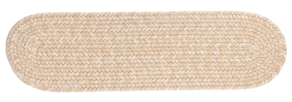 Solid Wool Braided Area Rugs Sand