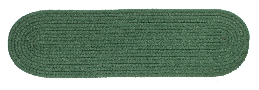 Solid Wool Braided Area Rugs Hunter Green