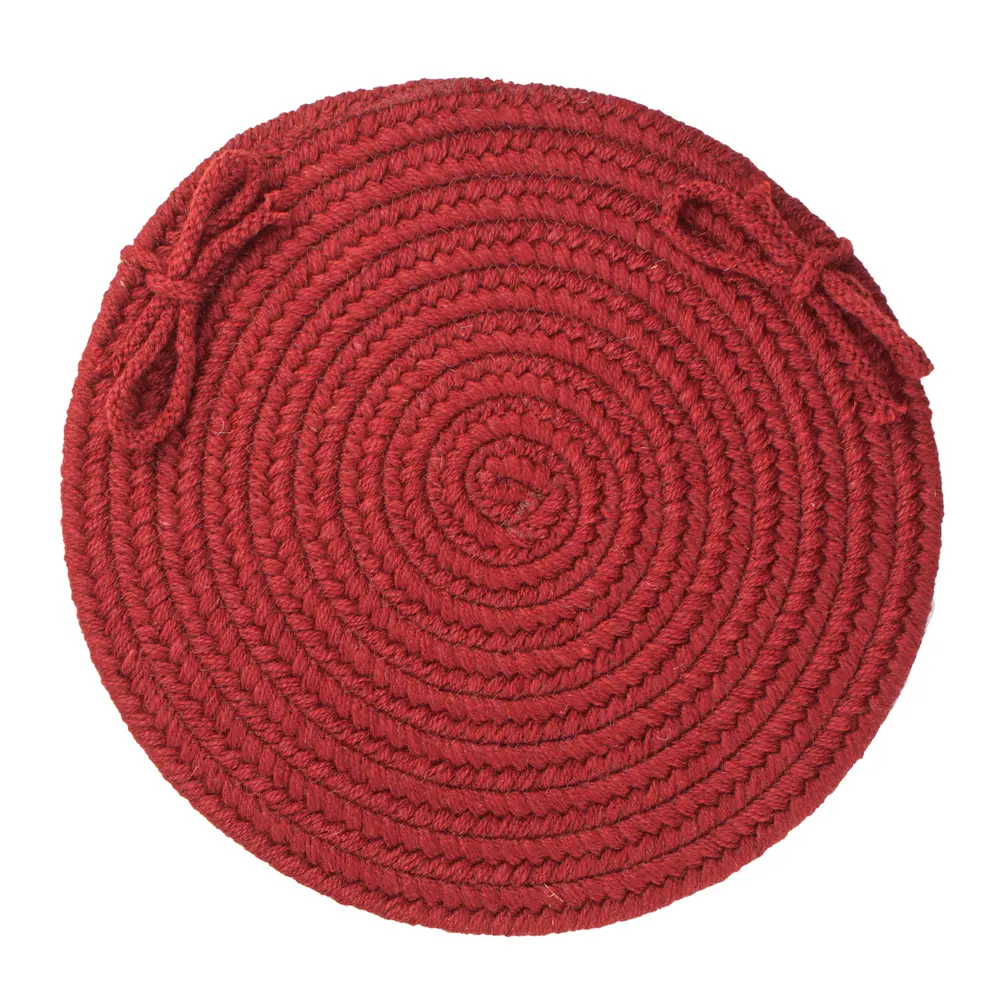 Solid Wool Braided Area Rugs Barn Red