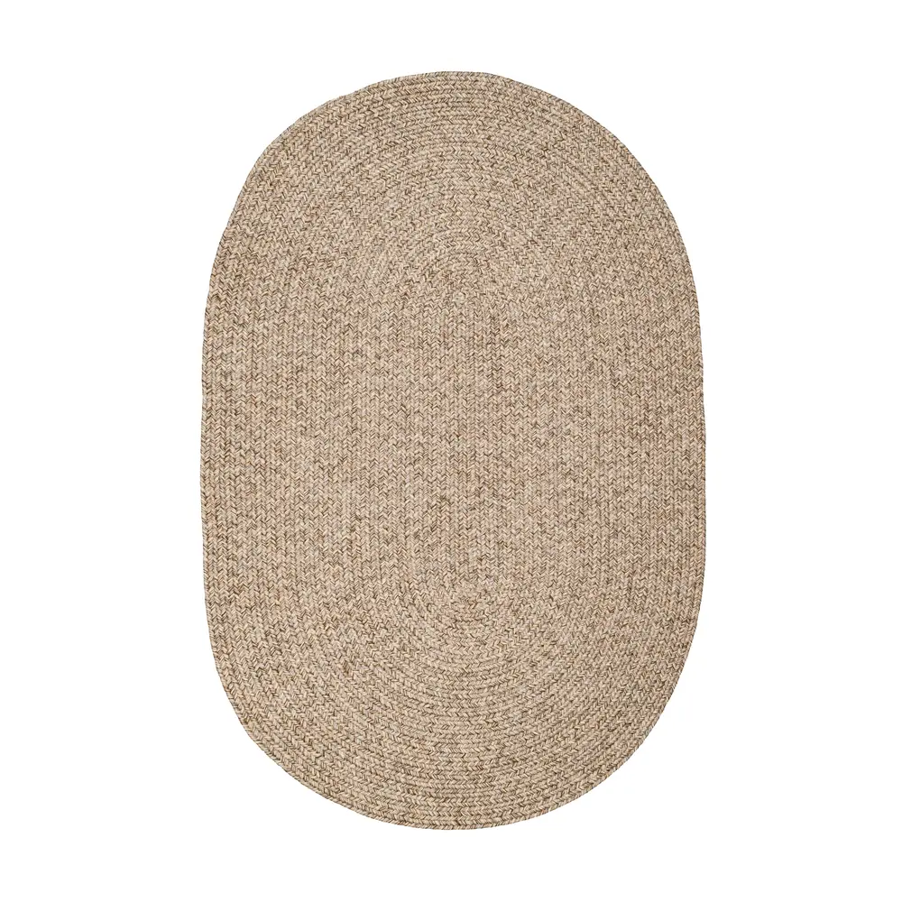 Sandi Braided Area Rugs Oatmeal