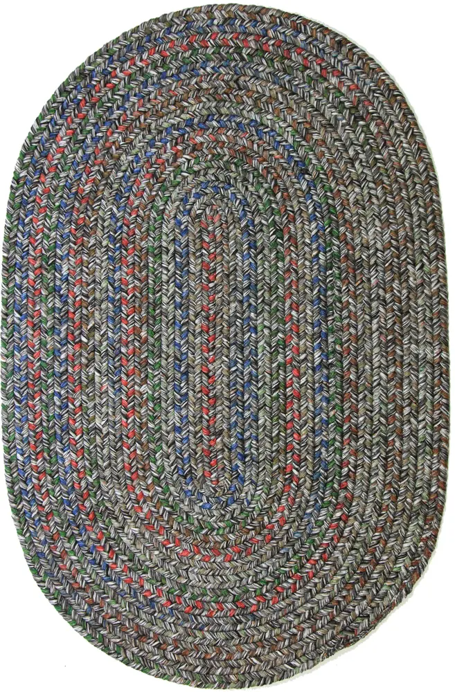 Sophia Braided Area Rugs Graphite Gray