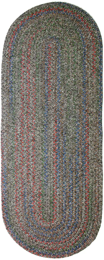 Sophia Braided Area Rugs Graphite Gray