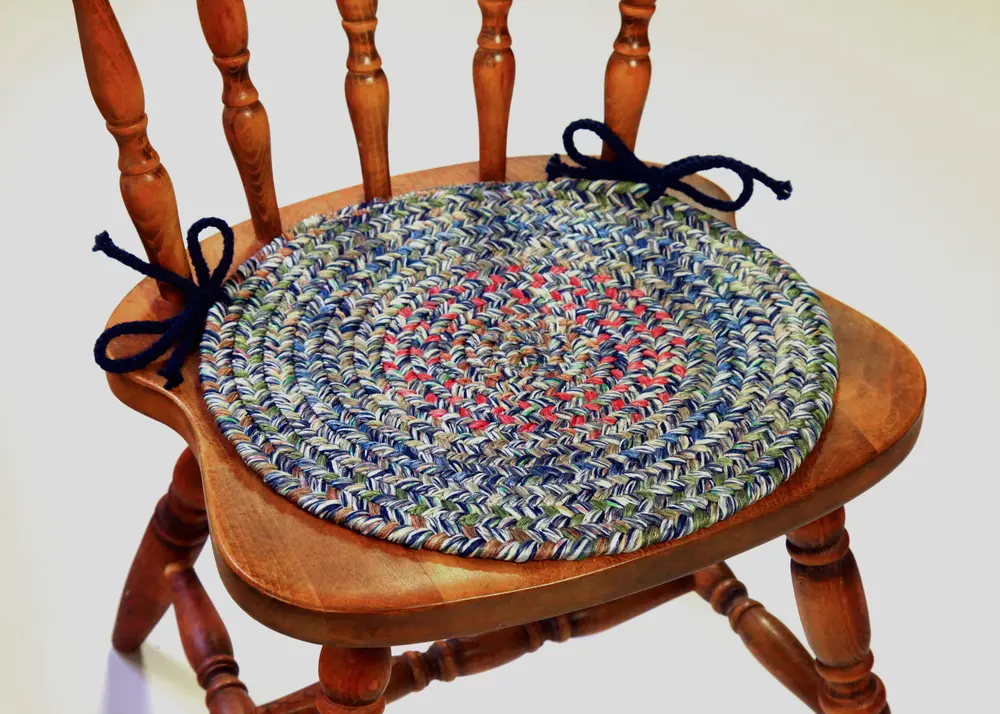 Sophia Braided Area Rugs Denim Blue