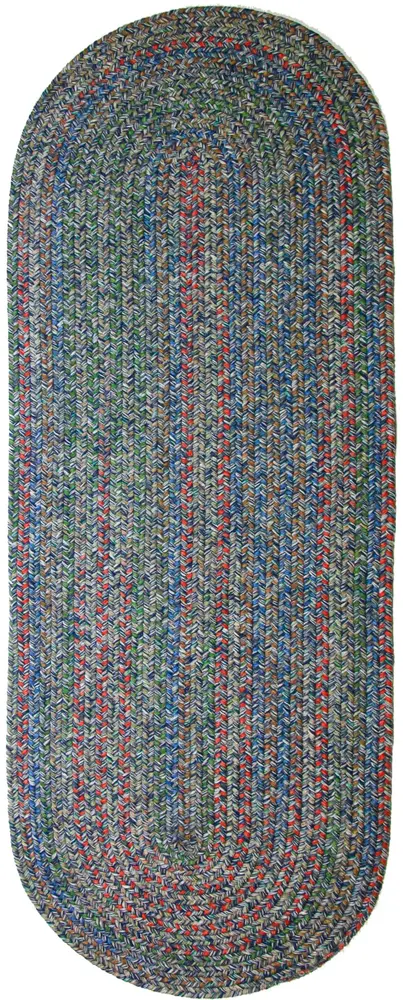 Sophia Braided Area Rugs Denim Blue