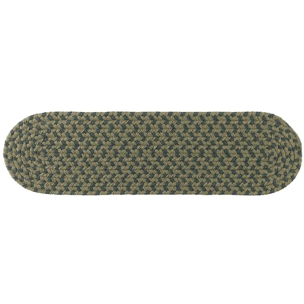 Twin River Braided Area Rugs Green Multi