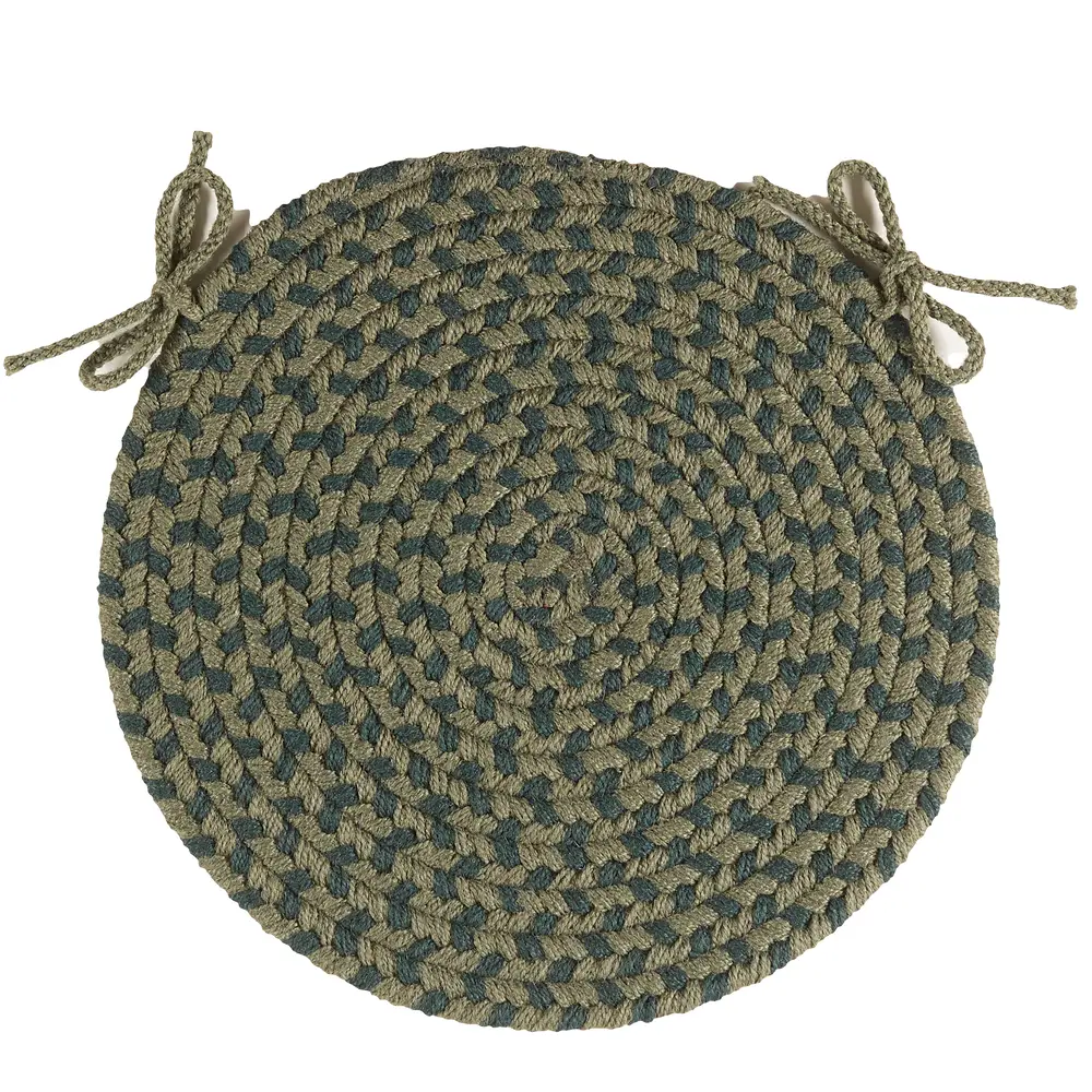 Twin River Braided Area Rugs Green Multi