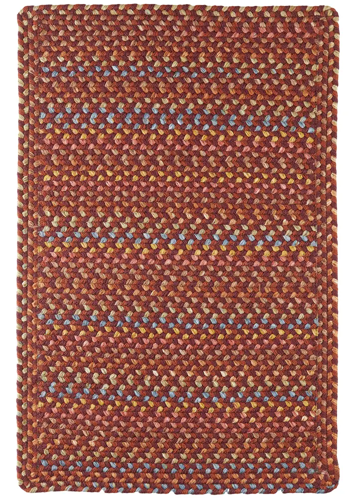 Woodstock Braided Area Rugs Maroon