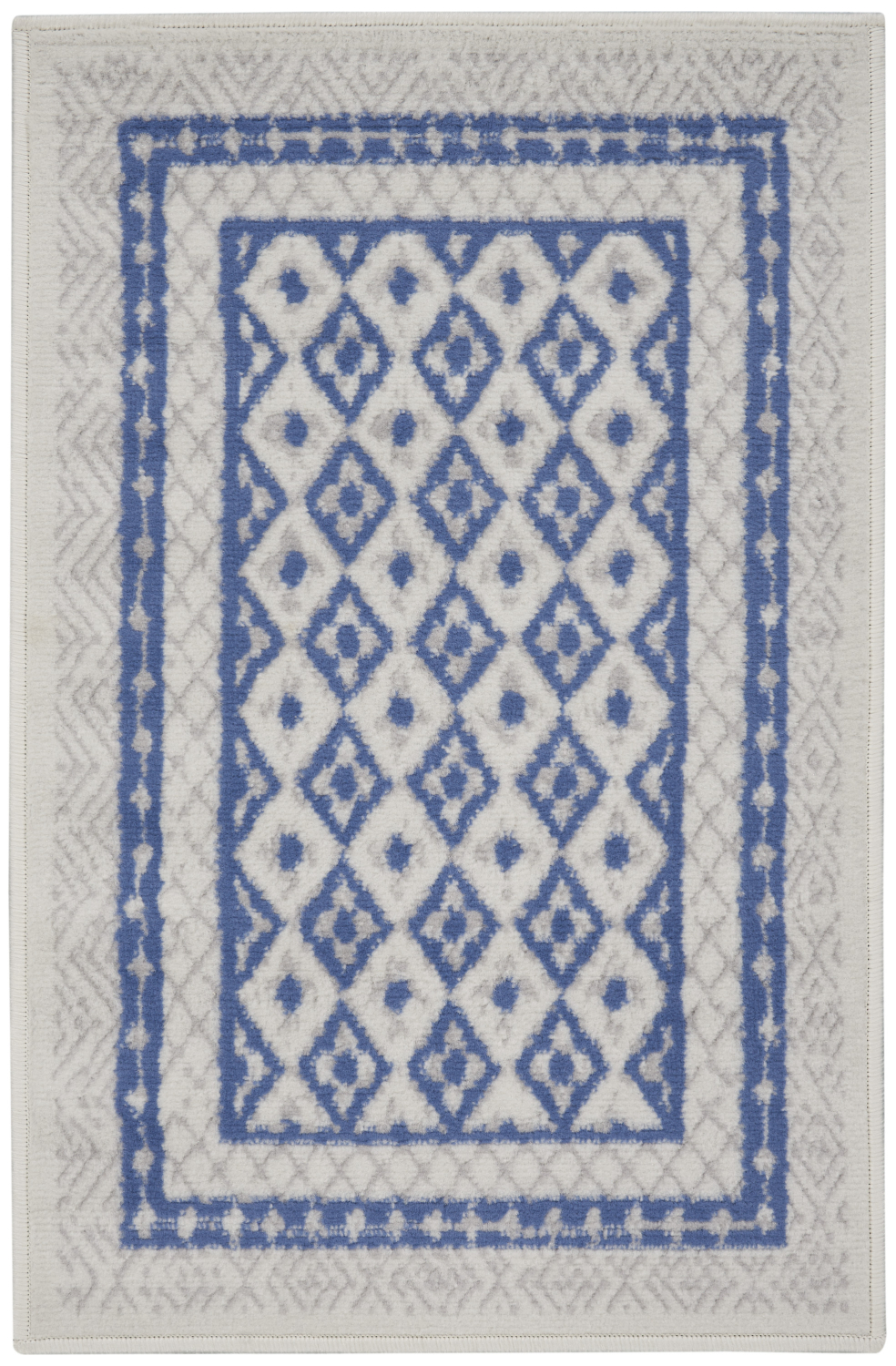 Nourison Whimsicle 2' x 3' Ivory Blue Farmhouse Indoor Rug