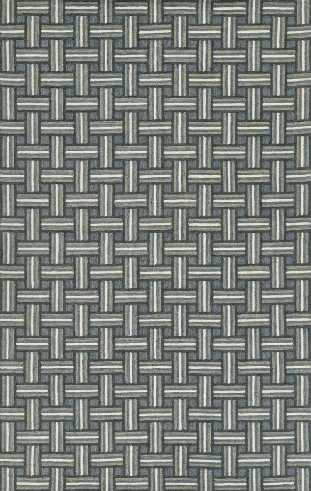 Erin Gates Abbot 2' X 3' Blue Contemporary